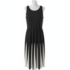 Lauren Ralph Lauren Dress Womens 8 Black White Colorblock Belted Formal Maxi NWT